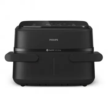 Philips 1000 series NA150/00 Fritteuse Doppelt 7 l Standgerät 2450 W Heißluftfritteuse Schwarz