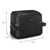 Philips 1000 series NA150/00 Fritteuse Doppelt 7 l Standgerät 2450 W Heißluftfritteuse Schwarz