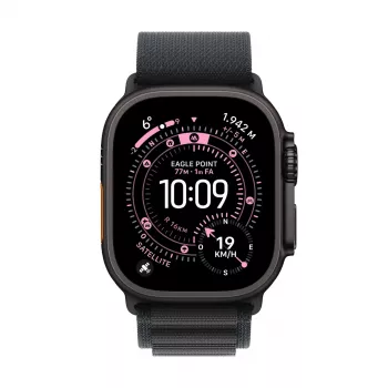 Smartwatch Apple Watch Ultra 3 GPS + Cellular 49mm Black Titanium Gehäuse mit Black Alpine Loop Medium