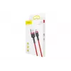 BASEUS Geflochtenes Cafule Schnellladekabel – USB Typ-A auf Typ-C 2 A – 2 m – Rot (Nylon)