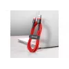 BASEUS Geflochtenes Cafule Schnellladekabel – USB Typ-A auf Typ-C 2 A – 2 m – Rot (Nylon)