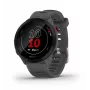 Smartwatch GARMIN Forerunner 55, rund 42 mm Gehäuse, grau, Silikonarmband, GPS/GLONASS/Galileo, 5 ATM Wasserdichtigkeit