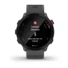 Smartwatch GARMIN Forerunner 55, rund 42 mm Gehäuse, grau, Silikonarmband, GPS/GLONASS/Galileo, 5 ATM Wasserdichtigkeit