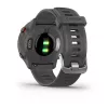 Smartwatch GARMIN Forerunner 55, rund 42 mm Gehäuse, grau, Silikonarmband, GPS/GLONASS/Galileo, 5 ATM Wasserdichtigkeit