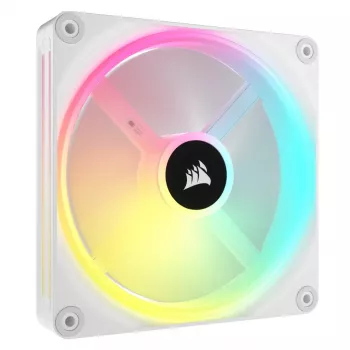 CORSAIR Qx RGB Series Icue Link Qx140 RGB White 140 mm Magnetischer Kuppel-RGB-Lüfter Erweiterungskit