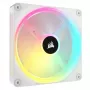 CORSAIR Qx RGB Series Icue Link Qx140 RGB White 140 mm Magnetischer Kuppel-RGB-Lüfter Erweiterungskit