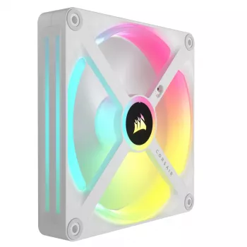 CORSAIR Qx RGB Series Icue Link Qx140 RGB White 140 mm Magnetischer Kuppel-RGB-Lüfter Erweiterungskit