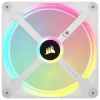 CORSAIR Qx RGB Series Icue Link Qx140 RGB White 140 mm Magnetischer Kuppel-RGB-Lüfter Erweiterungskit