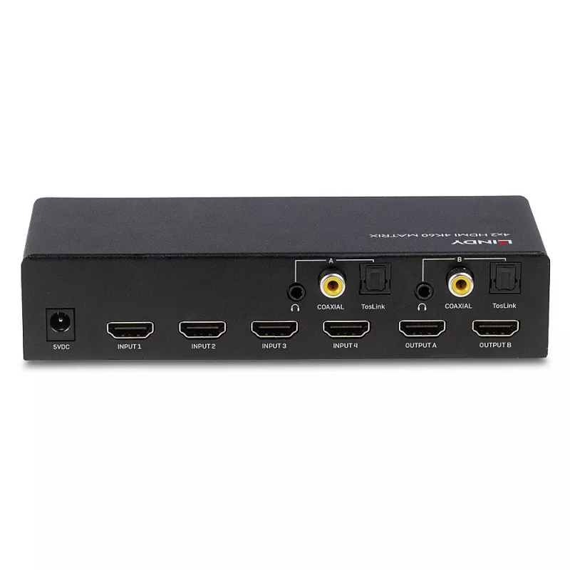 AV-Matrix-Switch Lindy 4x2 HDMI 4K60 Matrix