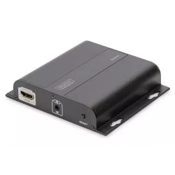 DIGITUS HDMI Extender 4K over IP, Empfängereinheit über Netzwerkkabel (CAT 5/5e/6/7), 4K2K/30Hz, schwarz