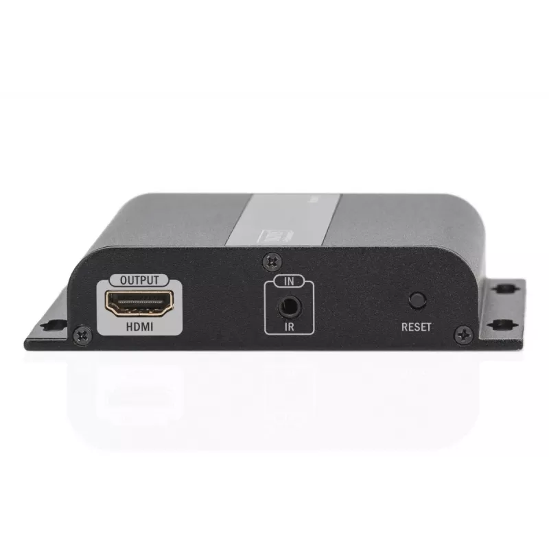 DIGITUS HDMI Extender 4K over IP, Empfängereinheit über Netzwerkkabel (CAT 5/5e/6/7), 4K2K/30Hz, schwarz