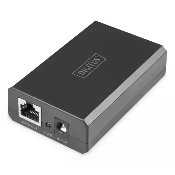 DIGITUS Gigabit Ethernet PoE-Splitter 802.3af/at/bt Ausgang: 12V/4,25A 24V/2,125A 51W
