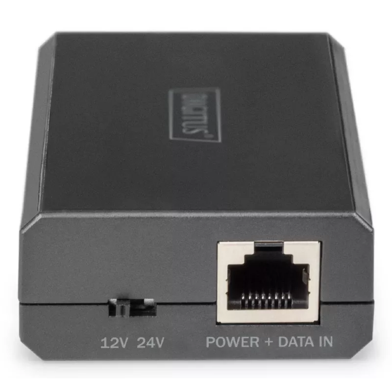 DIGITUS Gigabit Ethernet PoE-Splitter 802.3af/at/bt Ausgang: 12V/4,25A 24V/2,125A 51W