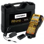 DYMO RHINO 5200 Industrie-Etikettendrucker | Beschriftungsgerät-Kit mit Koffer | Zeitsparende Schnelltasten, druckt schnell, langlebiges Beschriftungsgerät für Baustellen und anspruchsvolle Beschriftungsaufgaben (EU-Stecker Typ C)