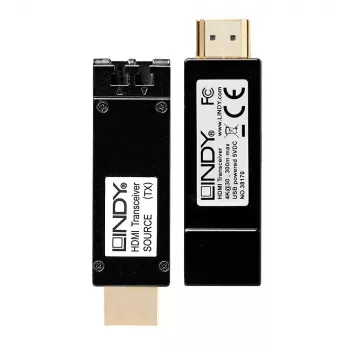 AV-Sender & -Empfänger Lindy 300m Glasfaser HDMI 4K30 Extender