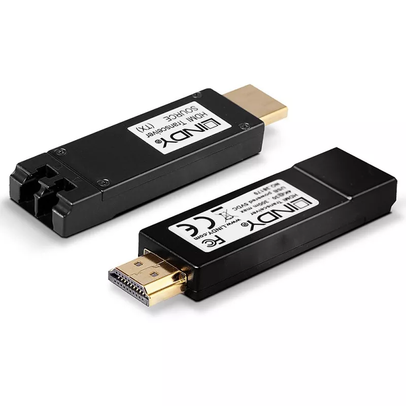 AV-Sender & -Empfänger Lindy 300m Glasfaser HDMI 4K30 Extender