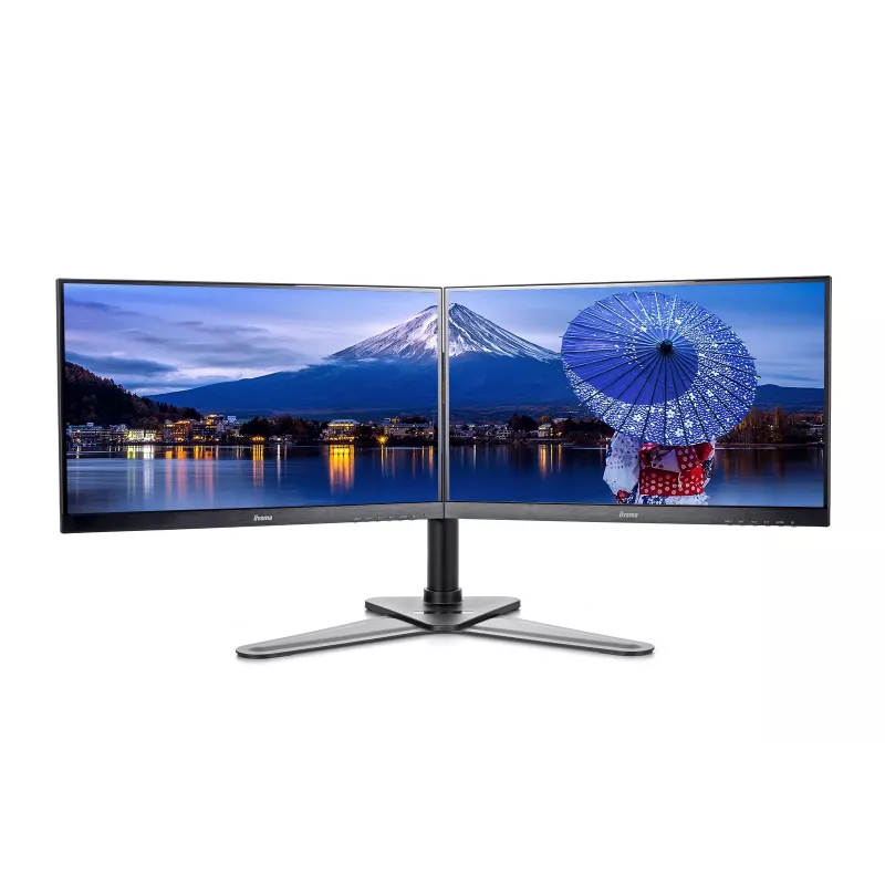 iiyama DS1002D-B1 Monitorhalterung / Standfuß 76,2 cm (30 Zoll) Schreibtisch Schwarz