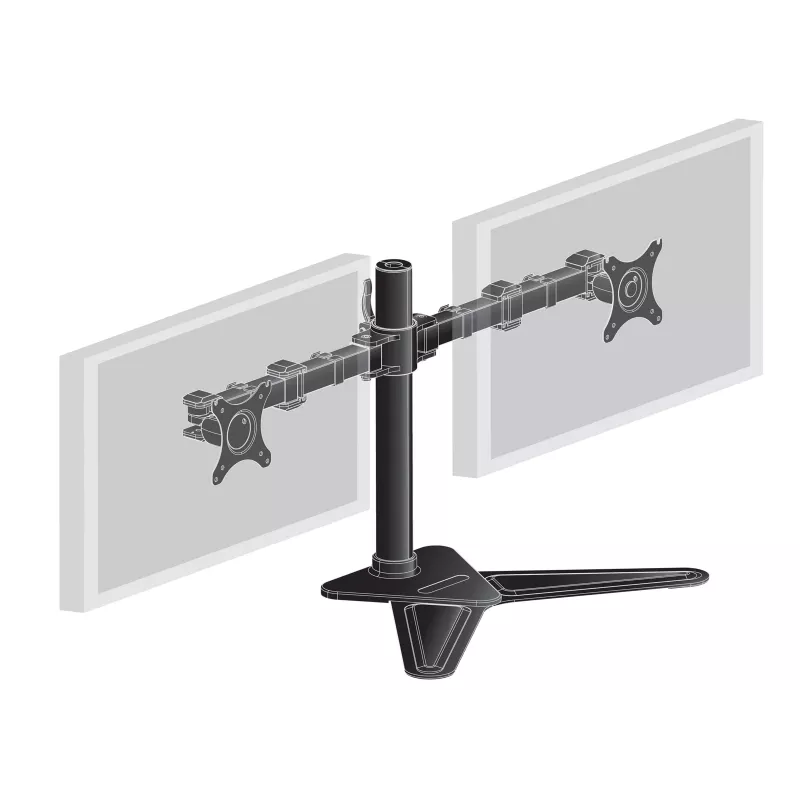 iiyama DS1002D-B1 Monitorhalterung / Standfuß 76,2 cm (30 Zoll) Schreibtisch Schwarz
