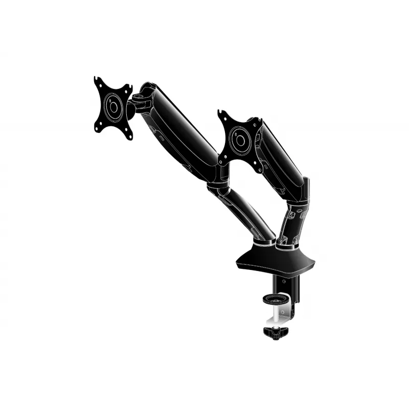 iiyama DS3002C-B1 Monitorhalterung / Standfuß 68.6 cm (27 Zoll) Schreibtisch Schwarz