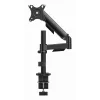 GEMBIRD Verstellbarer Schreibtisch-Display-Montagearm, 17-32 Zoll Schwarz