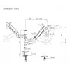 Monitor-Tischhalterung Gembird MA-DA2P-02 für 2 Bildschirme, bis 81,3 cm (32 Zoll), VESA 75x75–100x100, max. Gewicht 9 kg pro Bildschirm, Klemme/Tischdurchführung, schwarz