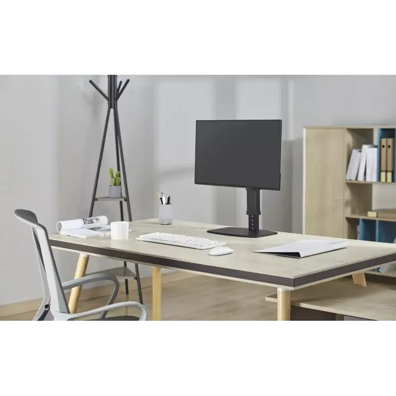 Monitor-Tischständer GEMBIRD MS-D1ST-02 — höhenverstellbar, vollbeweglich für 17–32 Zoll Bildschirme, max. 8 kg, VESA 75x75–100x100, schwarz
