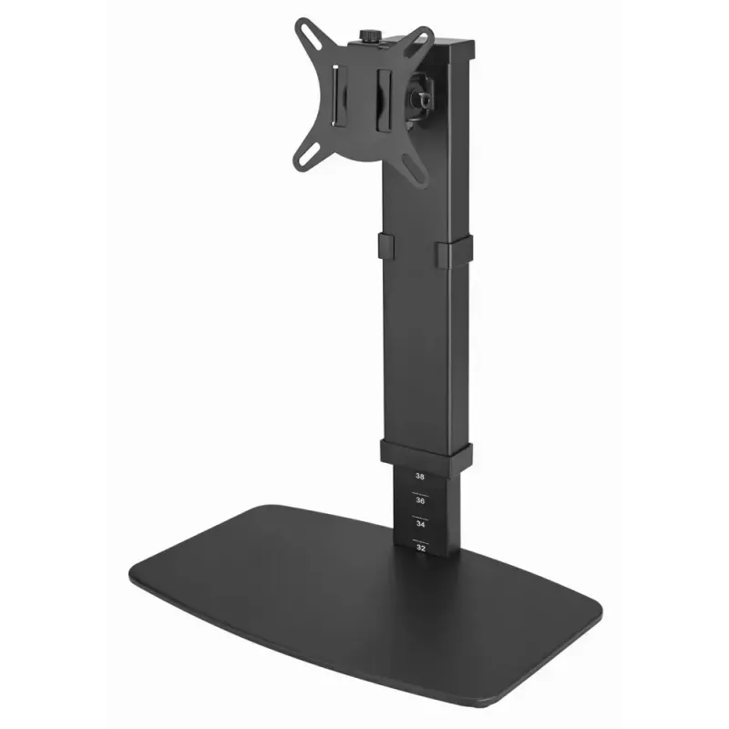 Monitor-Tischständer GEMBIRD MS-D1ST-02 — höhenverstellbar, vollbeweglich für 17–32 Zoll Bildschirme, max. 8 kg, VESA 75x75–100x100, schwarz
