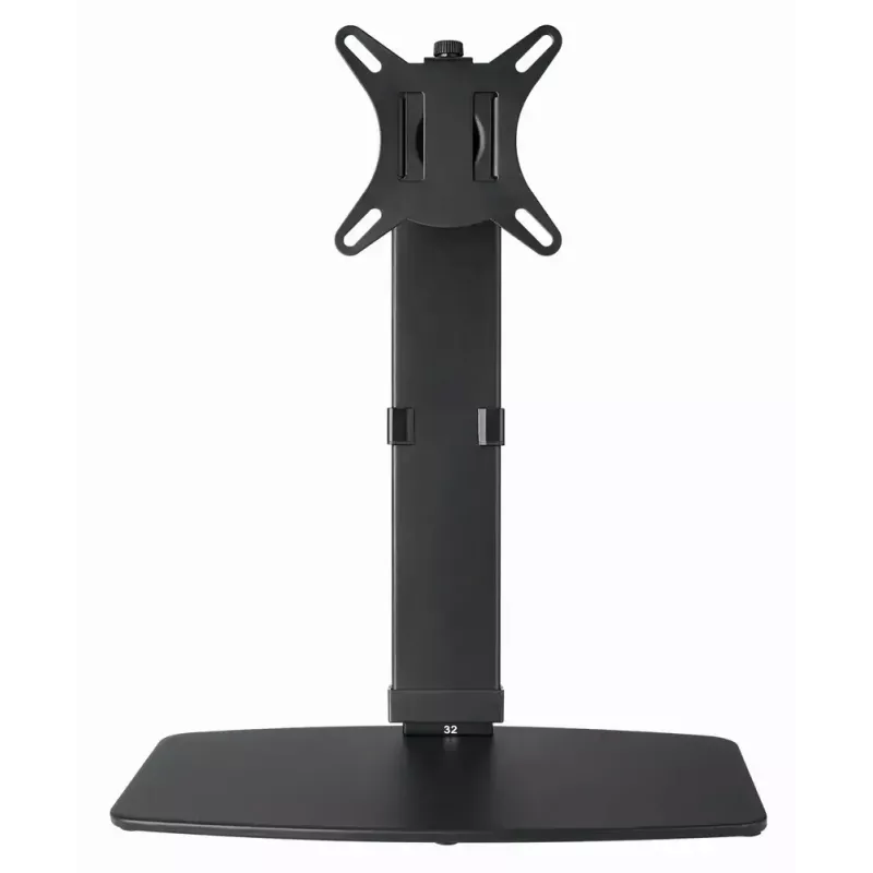 Monitor-Tischständer GEMBIRD MS-D1ST-02 — höhenverstellbar, vollbeweglich für 17–32 Zoll Bildschirme, max. 8 kg, VESA 75x75–100x100, schwarz