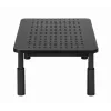 Monitorständer GEMBIRD MS-TABLE-D-01 — höhenverstellbarer Tischaufsatz mit 1 Schublade, Stahl, 140 mm Höhe, für 1 Display, 20 kg Tragkraft