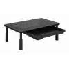 Monitorständer GEMBIRD MS-TABLE-D-01 — höhenverstellbarer Tischaufsatz mit 1 Schublade, Stahl, 140 mm Höhe, für 1 Display, 20 kg Tragkraft