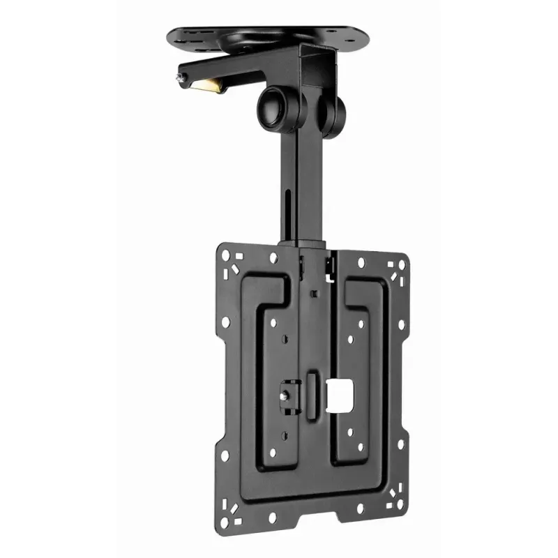 Deckenhalterung für TV GEMBIRD CM-43ST-01, vollbeweglich, für 19–43 Zoll Fernseher, Stahl, Neigung 0–90°, Schwenk ±45°, VESA 75×75–200×200, max. 20 kg, schwarz