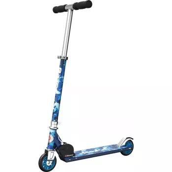 Tretroller Razor Model A Shark Camo — faltbarer leichter Kinder-/Jugendroller, 2 Räder, verstellbarer Lenker, max. Belastung 65 kg