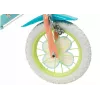 Kinderfahrrad Toimsa Bluey 12 Zoll — 12-Zoll-Rad, blau und limette, Vorder- und Hinterradbremse, Stützräder