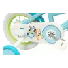Kinderfahrrad Toimsa Bluey 12 Zoll — 12-Zoll-Rad, blau und limette, Vorder- und Hinterradbremse, Stützräder