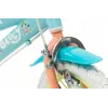 Kinderfahrrad Toimsa Bluey 12 Zoll — 12-Zoll-Rad, blau und limette, Vorder- und Hinterradbremse, Stützräder