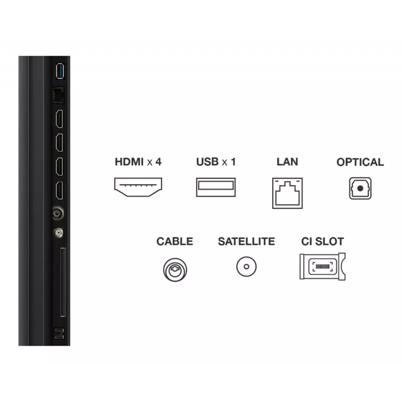 TCL 65C7K TV 165,1 cm (65 Zoll) 4K Ultra HD Smart TV Wi-Fi Metallic 2600 cd/m²