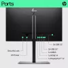 HP E-Series E22 G5 FHD Monitor, 54,6 cm (21,5 Zoll), 1920 x 1080 Pixel, Full HD, LCD, 5 ms, Schwarz, Silber