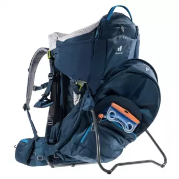 Baby-Trage-Rucksack DEUTER Kid Comfort Polyamid Blau, max. Belastung 22 kg, Gewicht 3,23 kg, Maße 72×43×34 cm
