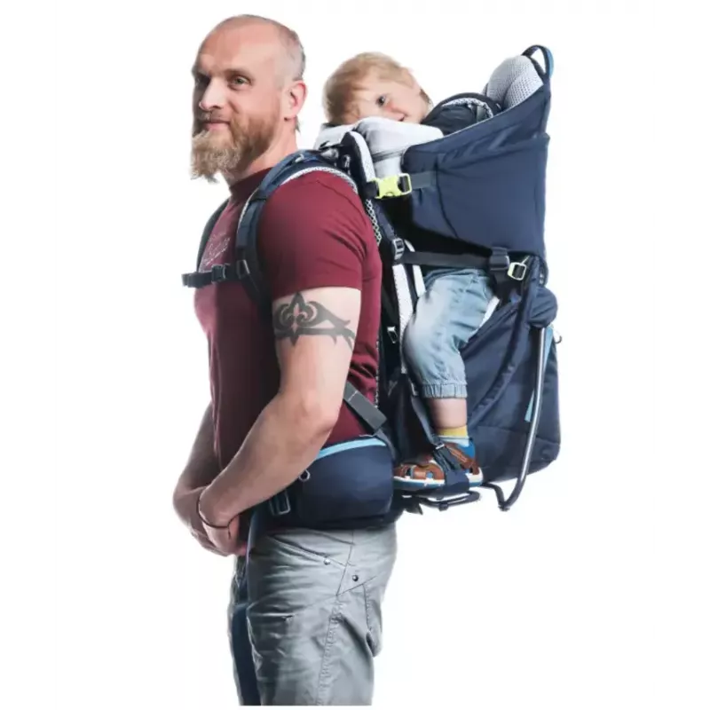 Baby-Trage-Rucksack DEUTER Kid Comfort Polyamid Blau, max. Belastung 22 kg, Gewicht 3,23 kg, Maße 72×43×34 cm