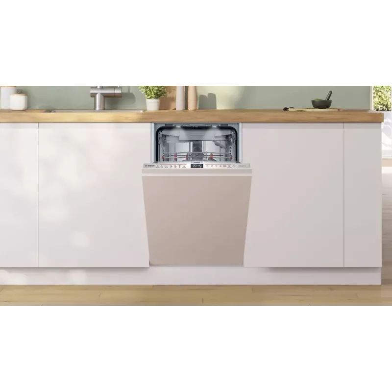 Einbau-Geschirrspüler Bosch Serie 6 SPV6EMX09E, Slimline 45 cm, 10 Maßgedecke, 6 Programme, 44 dB, Energieeffizienzklasse B