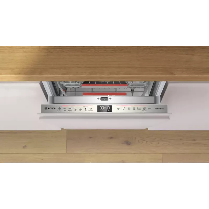 Einbau-Geschirrspüler Bosch Serie 6 SPV6EMX09E, Slimline 45 cm, 10 Maßgedecke, 6 Programme, 44 dB, Energieeffizienzklasse B