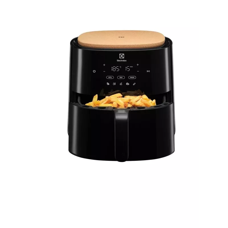 Heißluftfritteuse Electrolux EAF5B — 5 l, 1500 W, bis zu 200 °C, 8 Programme, Touch-Steuerung, LED-Display