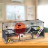 Nagerkäfig FERPLAST Multipla Hamster large 107,5×37,5×42 cm, Metall, schwarz