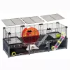 Nagerkäfig FERPLAST Multipla Hamster large 107,5×37,5×42 cm, Metall, schwarz