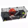 Nagerkäfig FERPLAST Multipla Hamster large 107,5×37,5×42 cm, Metall, schwarz