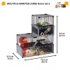 Nagerkäfig FERPLAST Multipla Hamster large 107,5×37,5×42 cm, Metall, schwarz