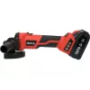 Winkelschleifer YATO YT-828295, kabellos 18 V, bürstenlos, 125-mm-Scheibe, 2x 4 Ah Li-Ion-Akkus, 1,26 kg