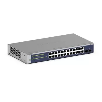 NETGEAR GS724Tv6 Managed L2+/L3 Gigabit Ethernet (10/100/1000) 1U Blau, Grau