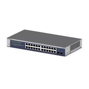 NETGEAR GS724Tv6 Managed L2+/L3 Gigabit Ethernet (10/100/1000) 1U Blau, Grau