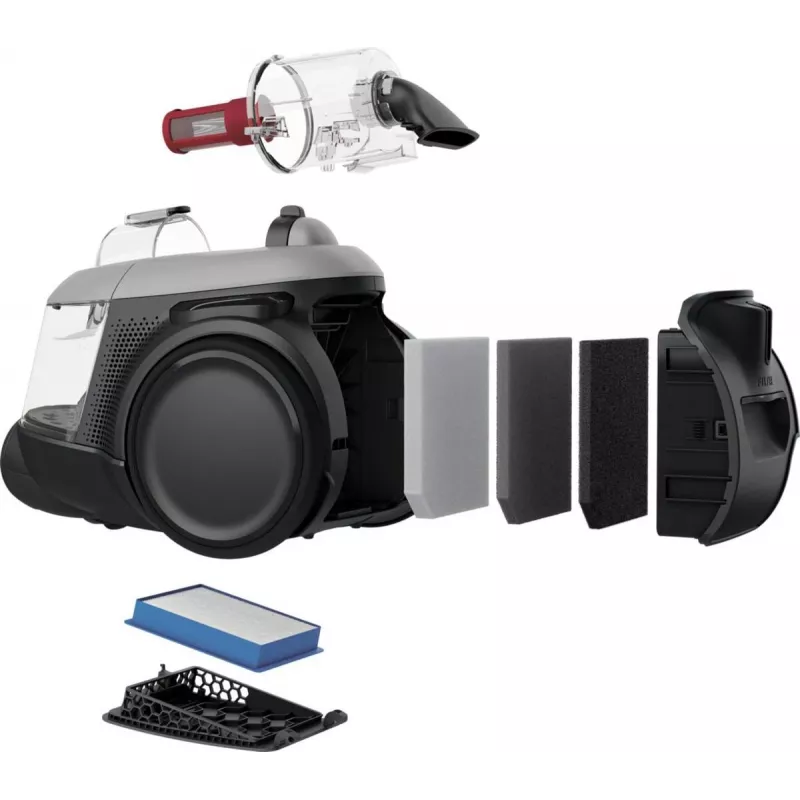 Staubsauger Electrolux EL61A4UG, beutelloser Trockensauger, 700 W max, 170 W Saugleistung, 9 m Kabel, 12 m Radius, grau